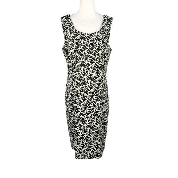 Connected APPAREL‎ CIRCLE DESIGN SLEEVELESS SHEATH DRESS - Picture 1 of 14